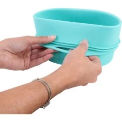 Pounce + Fetch Heavy Duty Silicone Travel Bag Bowl, Aqua, 4-cup -PetSafe Shop Sale 883310 PT5. AC SS1800 V1689256519