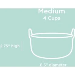 Waggo Handle It Ceramic Cat & Dog Bowl, White, Medium -PetSafe Shop Sale 889270 PT3. AC SS1800 V1697645822