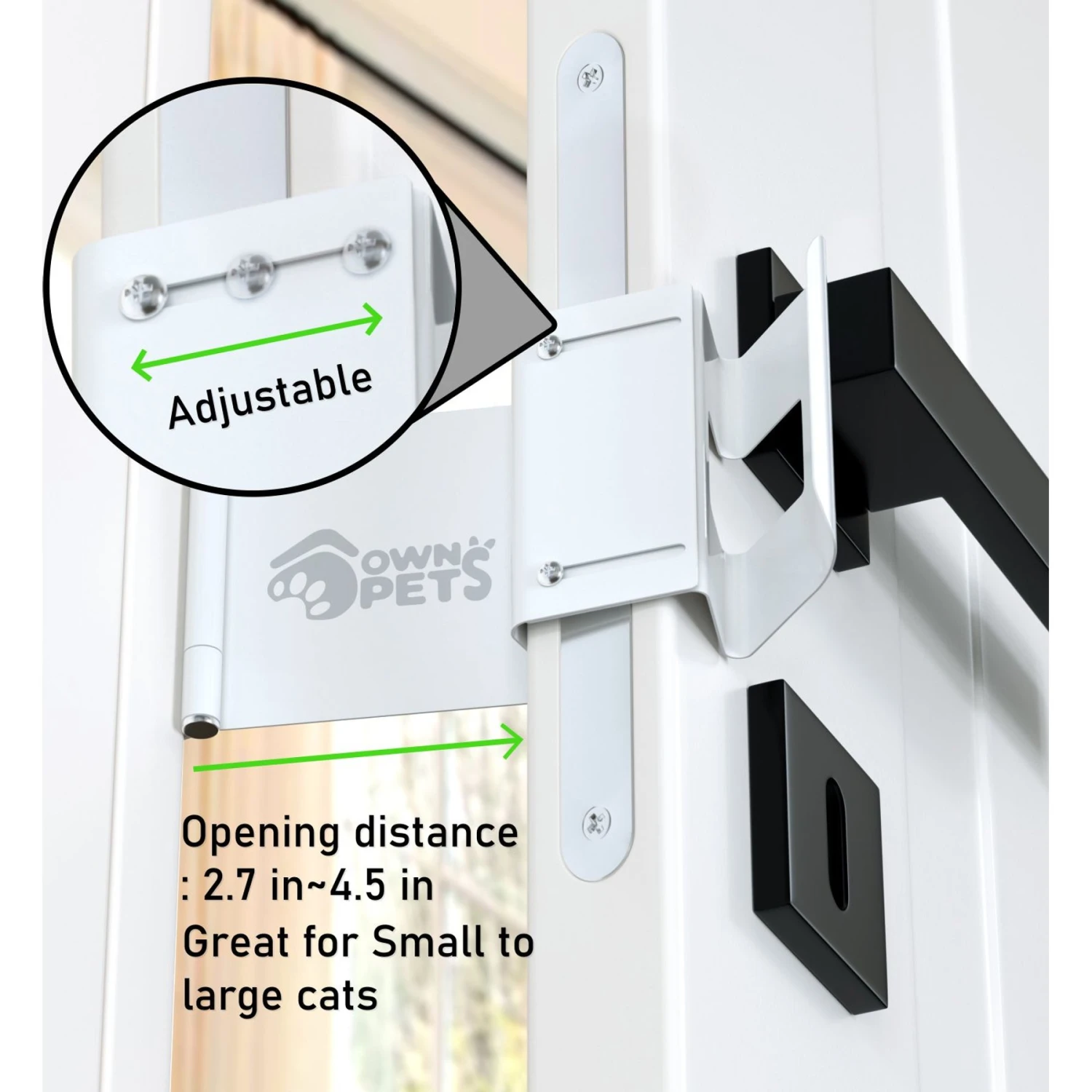Ownpets Adjustable Door Latch 2 Ownpets Adjustable Door Latch - Image 2