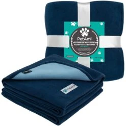 PetAmi Reversible Fleece Waterproof Cat & Dog Blanket