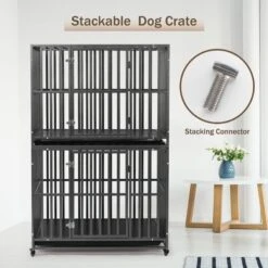 SMONTER Two Doors Heavy Duty Dog Crate 14 SMONTER Two Doors Heavy Duty Dog Crate -PetSafe Shop Sale 904190 PT6. AC SS1800 V1688398365
