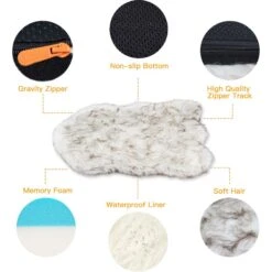 LaiFug Luxury Faux Fur Sheepskin Dog Bed, Large -PetSafe Shop Sale 907430 PT2. AC SS1800 V1689094944