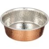 Neater Pets Brands Decorative Hammered Dog & Cat Bowl