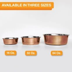 Neater Pets Brands Decorative Hammered Dog & Cat Bowl -PetSafe Shop Sale 909350 PT6. AC SS1800 V1688580556