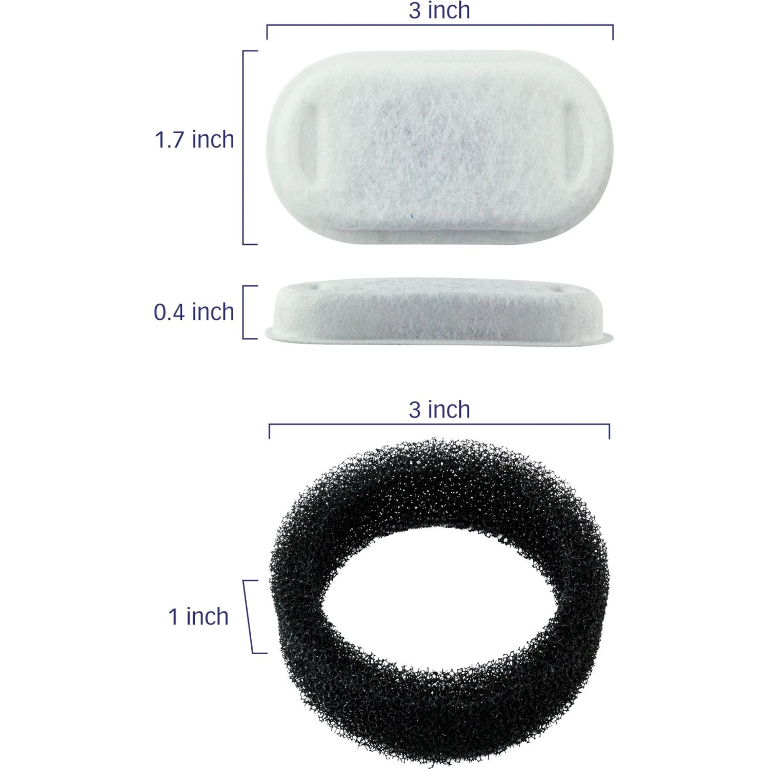 Petlibro Stainless Steel Dog & Cat Water Fountain, 2-L & Pet Standard PETLIBRO Model PLWF003 Stainless Steel Pet Water Fountain Replacement Filter & Replacement Pre-Filter Sponges, 67-oz, 12-pack 8 Petlibro Stainless Steel Dog & Cat Water Fountain, 2-L & Pet Standard PETLIBRO Model PLWF003 Stainless Steel Pet Water Fountain Replacement Filter & Replacement Pre-Filter Sponges, 67-oz, 12-pack - Image 8