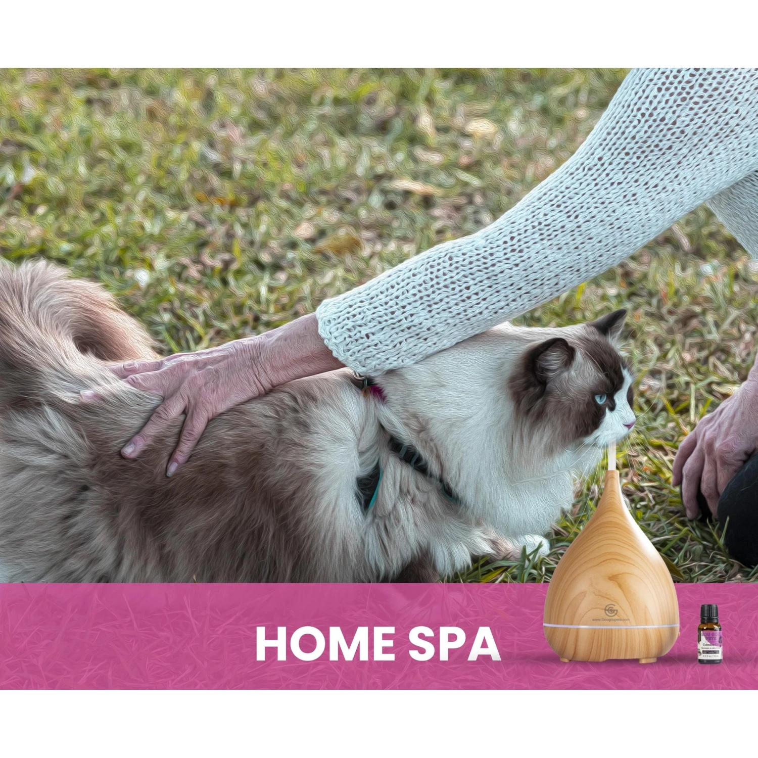 Gou Gou Pets Calming Essential Oil Blend & Diffuser Set For Anxiety Dog & Cat Spray, 15-ml Bottle 6 Gou Gou Pets Calming Essential Oil Blend & Diffuser Set For Anxiety Dog & Cat Spray, 15-ml Bottle - Image 6