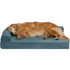 FurHaven Paw-Quilted Cooling Gel Top Deluxe Chaise Orthopedic Cat & Dog Bed With Removable Cover -PetSafe Shop Sale 919662 PT3. AC SS1800 V1690905697