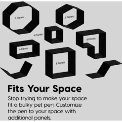 IRIS 4-Panel Dog Exercise Playpen, Black, Medium: 24-in -PetSafe Shop Sale 935678 PT4. AC SS1800 V1691503563