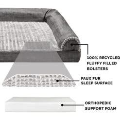 FurHaven Pet Products Luxe Fur & Performance Linen Full Support Dog & Cat Bed 13 FurHaven Pet Products Luxe Fur & Performance Linen Full Support Dog & Cat Bed -PetSafe Shop Sale 941190 PT4. AC SS1800 V1692386932