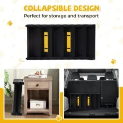 Coziwow Foldable Dog Car Ramp With Stairs, Black, 61-in -PetSafe Shop Sale 941678 PT6. AC SS1800 V1692301449