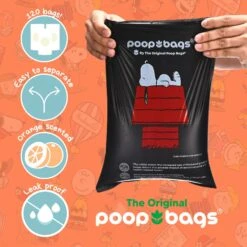 The Original Poop Bags Peanut Orange Scented Dog Waste Bags, 120 Count -PetSafe Shop Sale 989182 PT2. AC SS1800 V1703016586