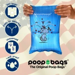 The Original Poop Bags Snoopy Line Americana Dog Waste Bags, 360 Count -PetSafe Shop Sale 989198 PT3. AC SS1800 V1703016557